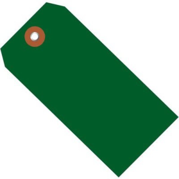 Box Packaging Global Industrial Plastic Shipping Tag #5, 4-3/4inL x 2-3/8inW, Green, 100/Pack G26054